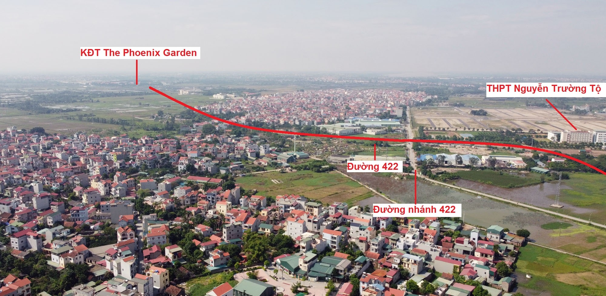 Ba đường sẽ mở theo qui hoạch ở xã Tân Hội, Đan Phượng, Hà Nội