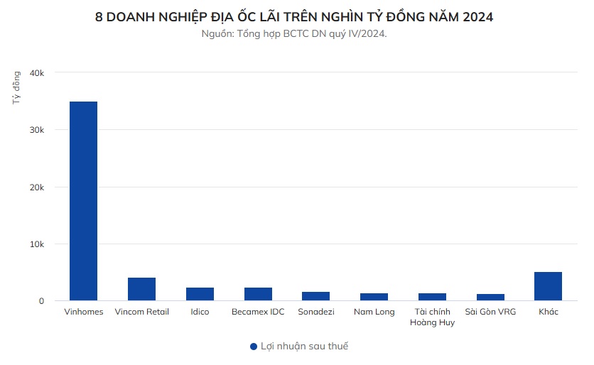 Vinhomes Dẫn Đầu Thị Trường Bất Động Sản năm 2024 3 8 doanh nghiệp địa ốc lãi cao nhất năm 2024