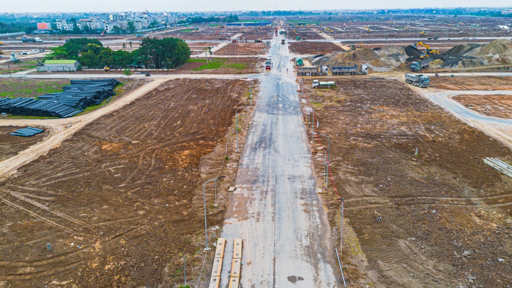 Toàn cảnh Vinhomes Đan Phượng trước ngày mở bán 9 Đường nội khu tại Vinhomes Đan Phượng