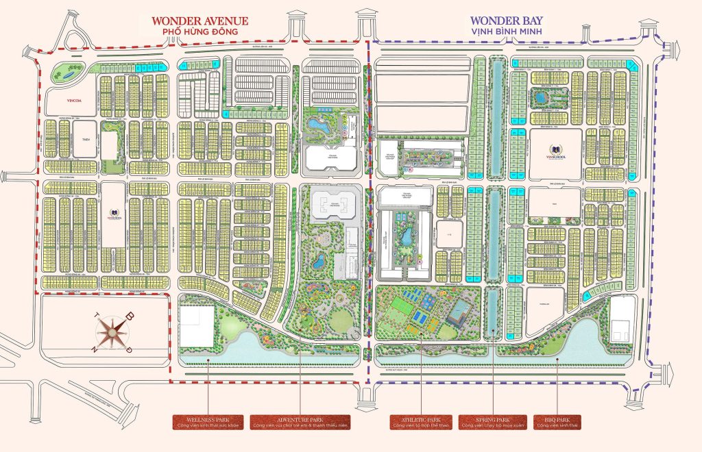 Tiến Độ Vinhomes Đan Phượng: Cập Nhật Chi Tiết Tháng 3/2025 12 Tổng mặt bằng dự án Vinhomes Wonder City Đan Phượng