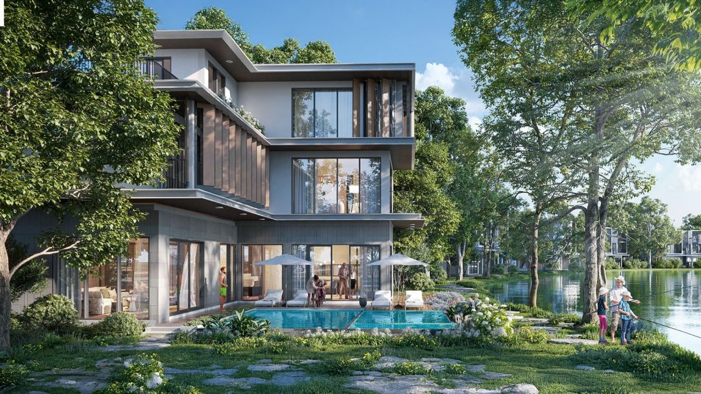 Alluvia City Văn Giang Hưng Yên - Đô Thị Sinh Thái Khoáng Nóng Tiên Phong 8 Biệt thự đơn lập với bể bơi riêng