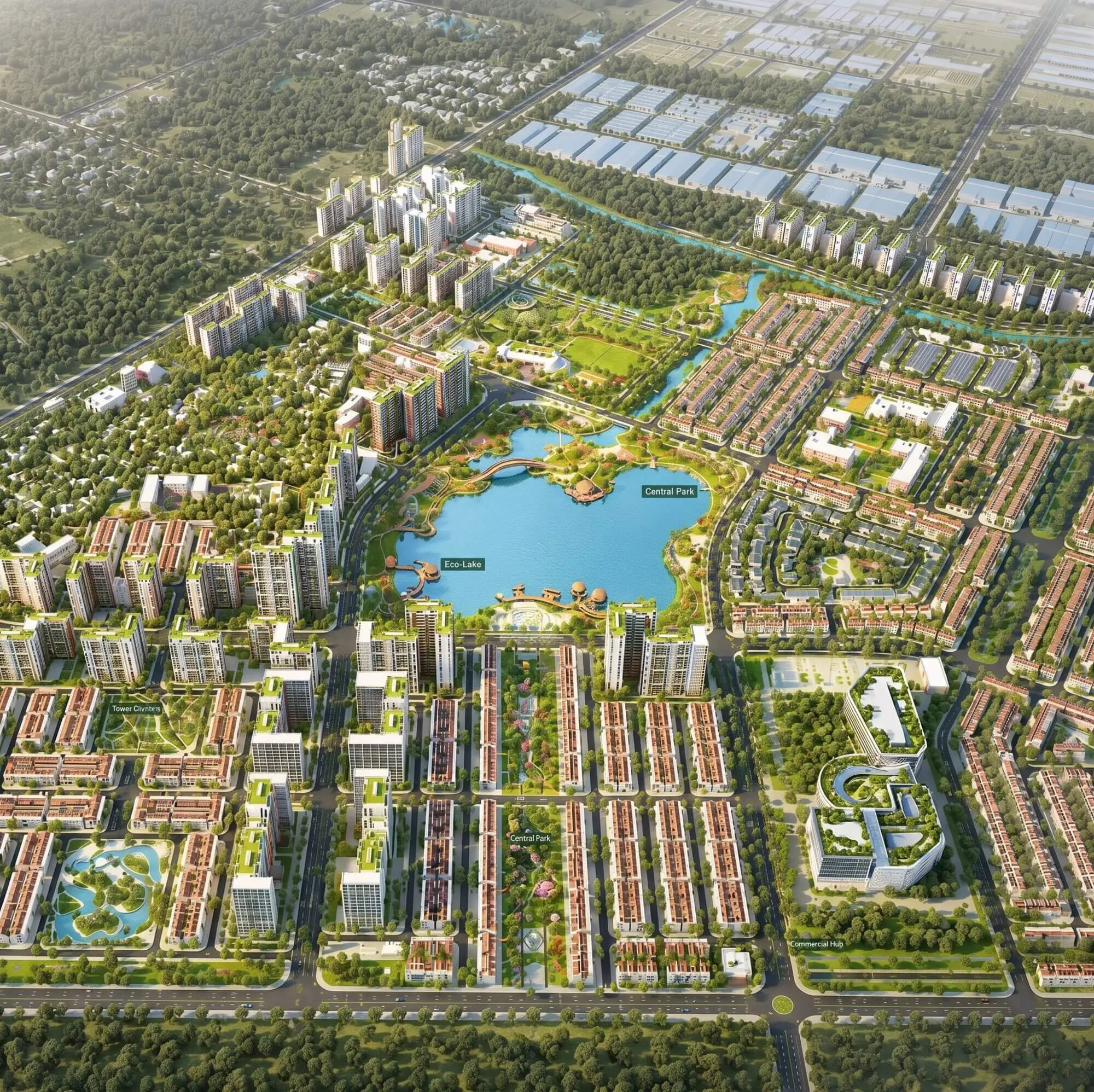 Phối cảnh quy hoạch dự án Forestia Park
