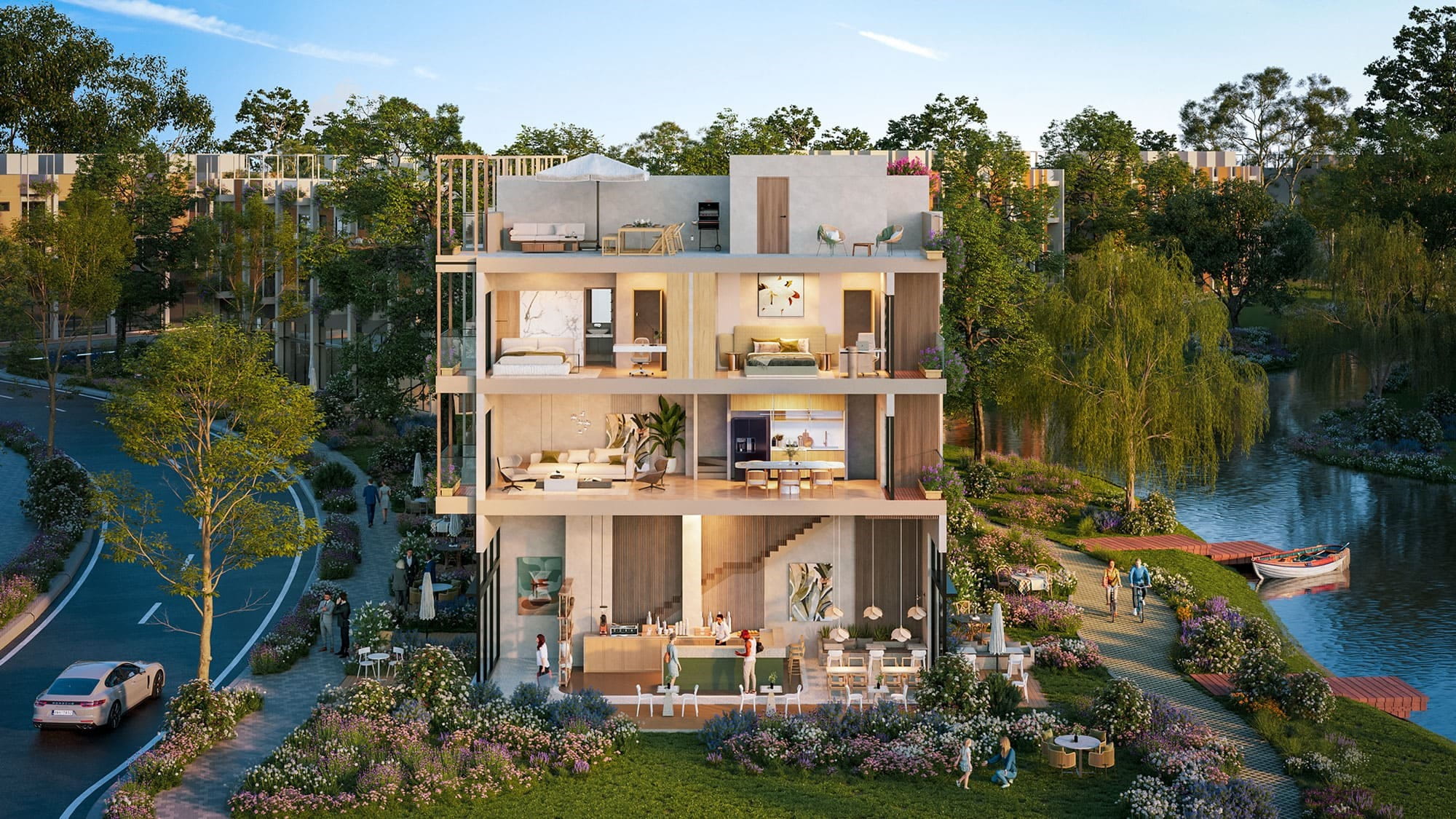 Những căn Shophouse tại Ecopark Ninh Bình